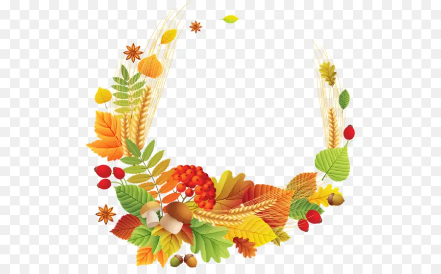 Couronne D'automne，Feuilles PNG