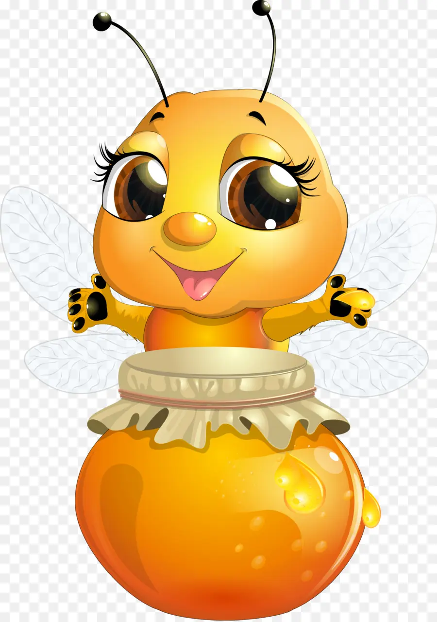 Abeille Mignonne，Miel PNG