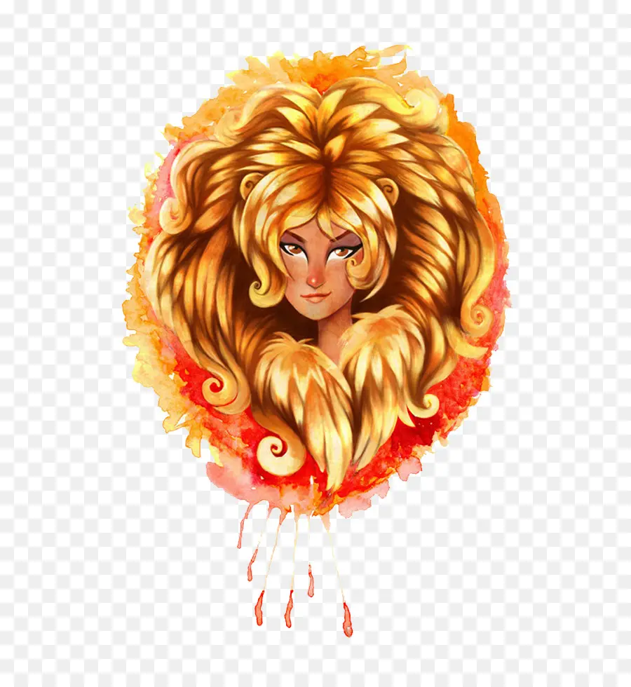 Femme Lion，Cheveux PNG