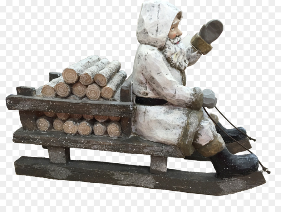 Figurine Père Noël，Traîneau PNG