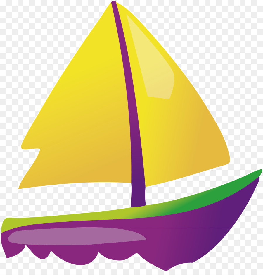 Voilier，Voile Jaune PNG