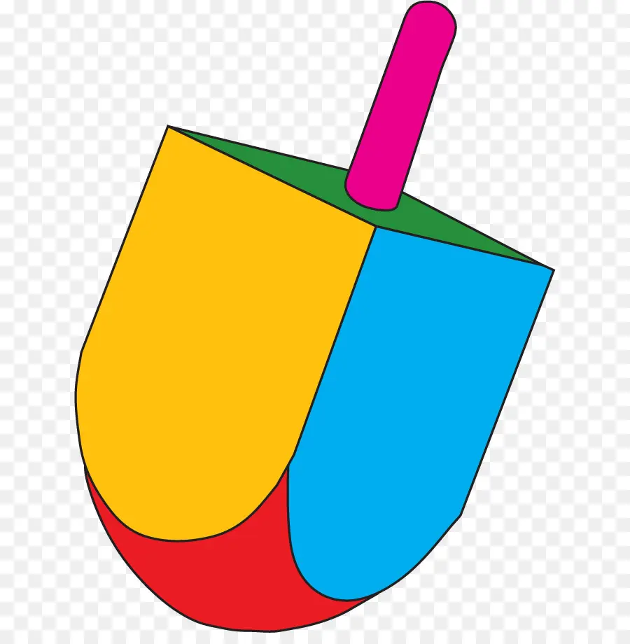 Dreidel Coloré，Filage PNG