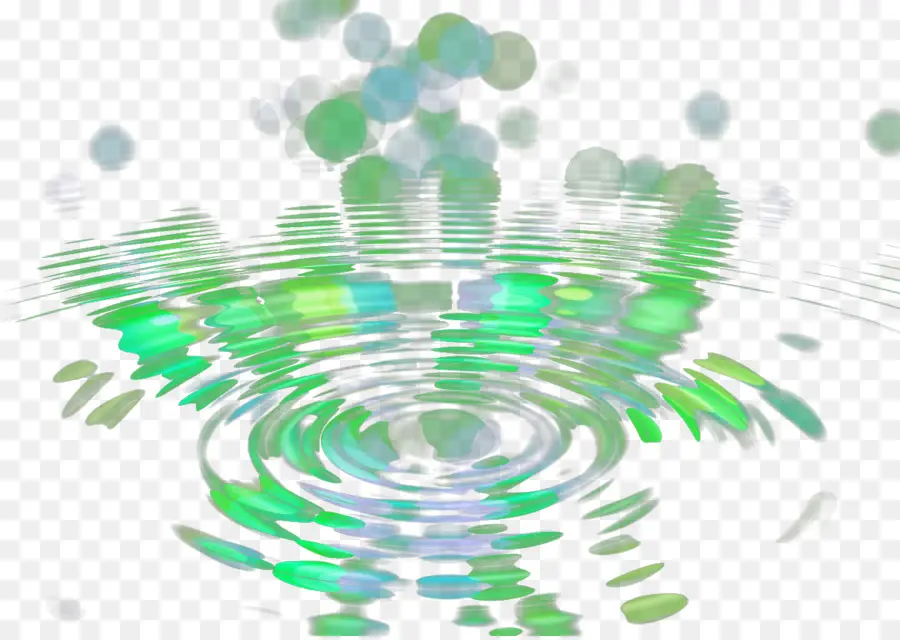 Ondulations De L'eau Verte，Eau PNG