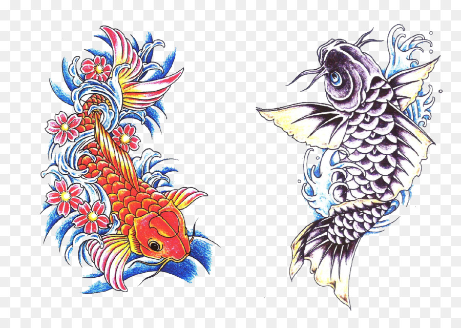 Tatouage De Poisson，Koï PNG