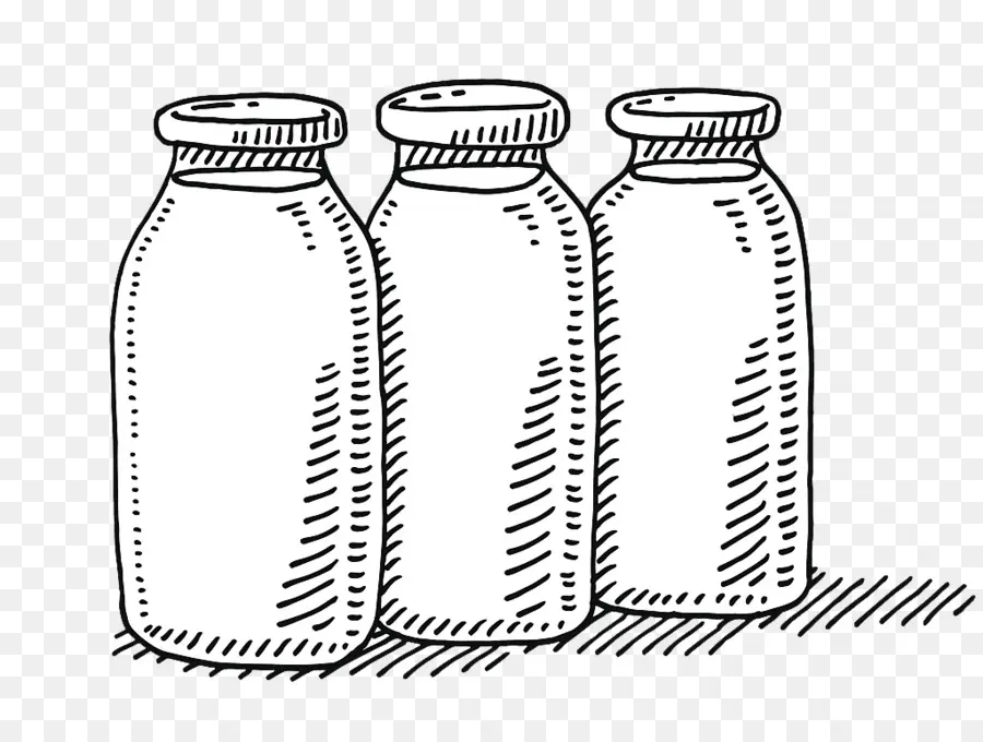 Bouteilles De Lait，Laitier PNG