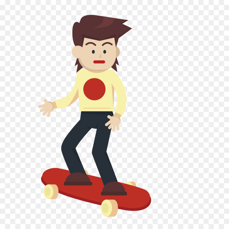 Planchiste De Dessin Animé，Skateboard PNG