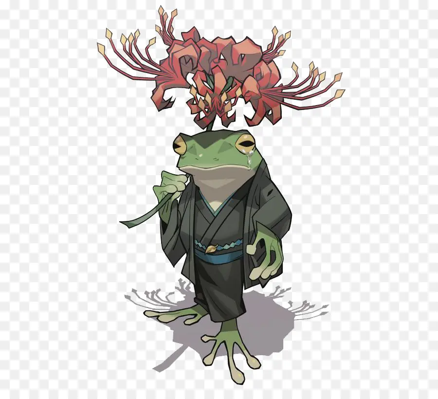 Samouraï Grenouille，Kimono PNG