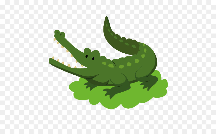 Crocodile Vert，Dessin Animé PNG