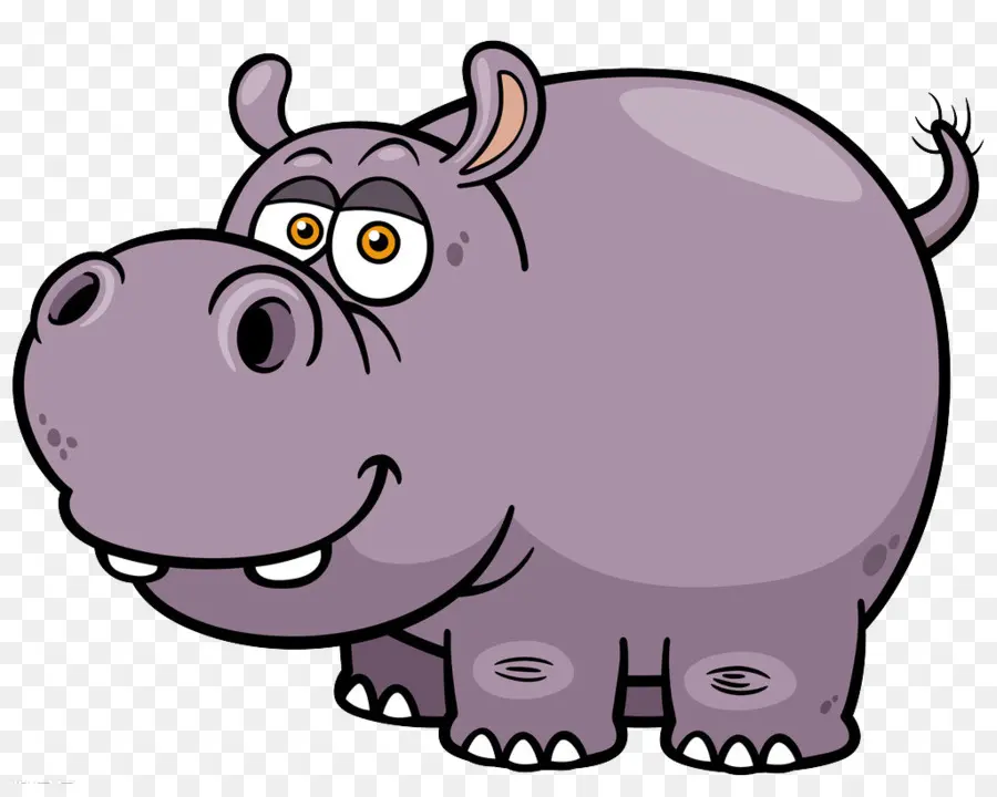 Hippopotame De Dessin Animé，Hippopotame PNG