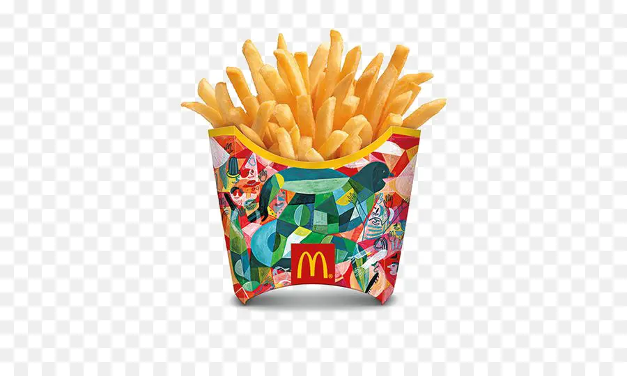 Frites，Récipient Rouge PNG