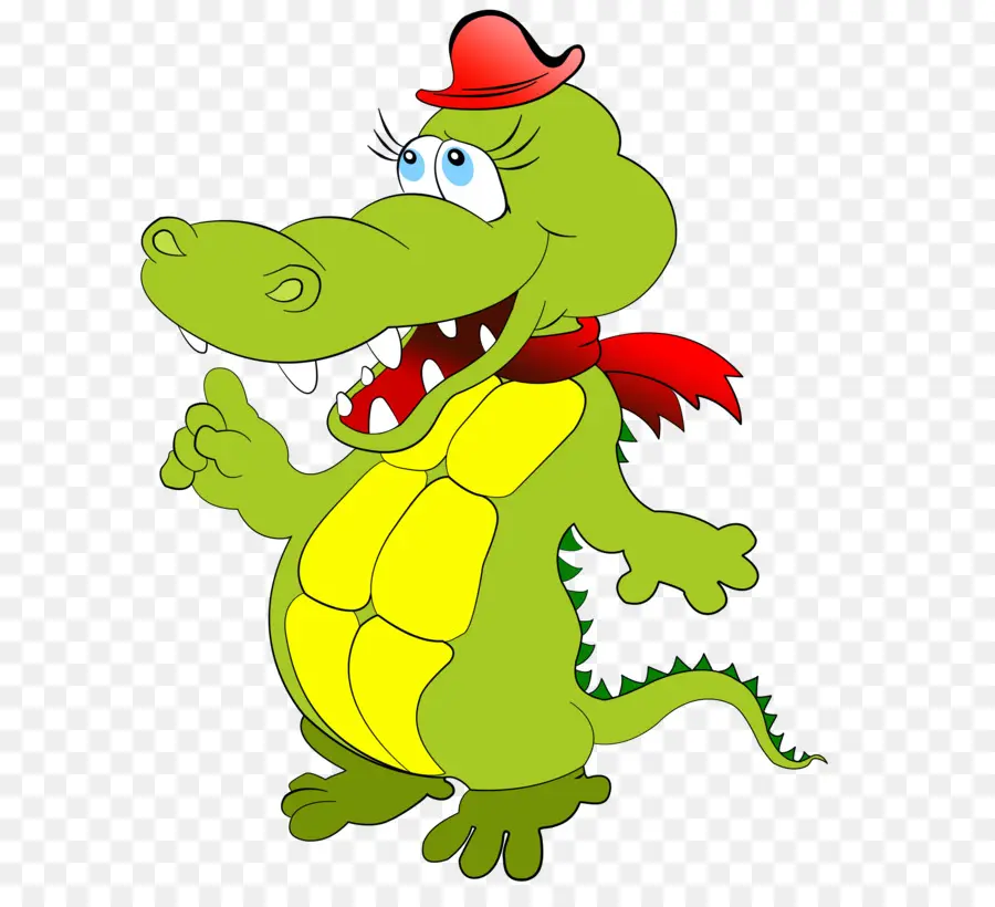 Crocodile De Dessin Animé，Chapeau PNG