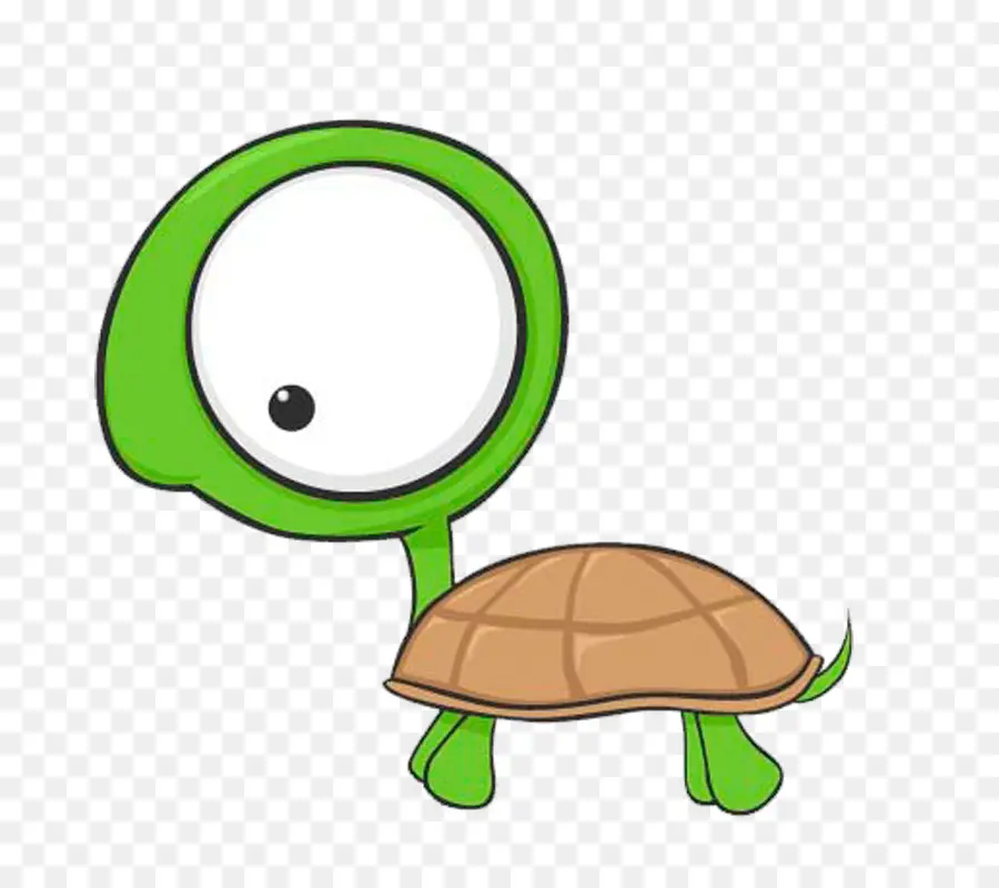 Tortue De Dessin Animé，De Grands Yeux PNG