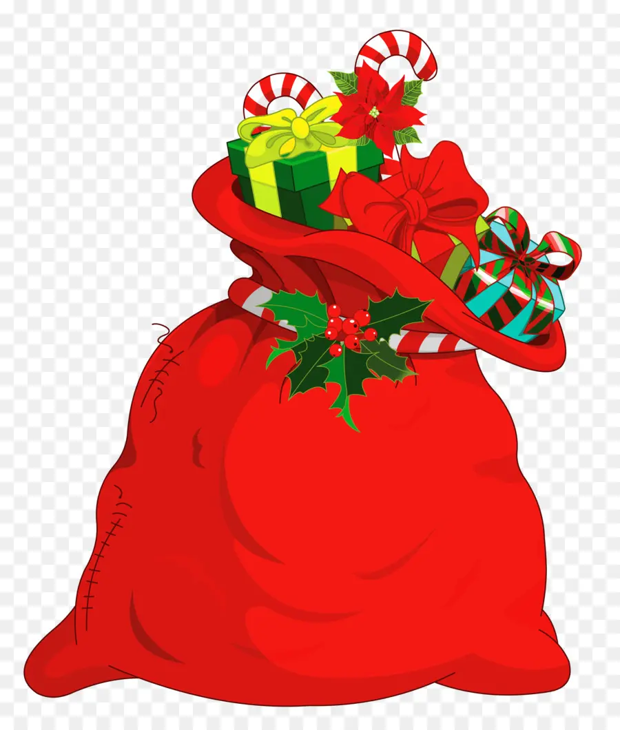 Le Père Noël，Sac PNG