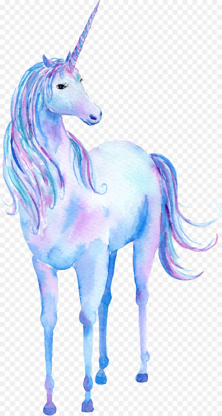 Licorne，La Peinture à L'aquarelle PNG