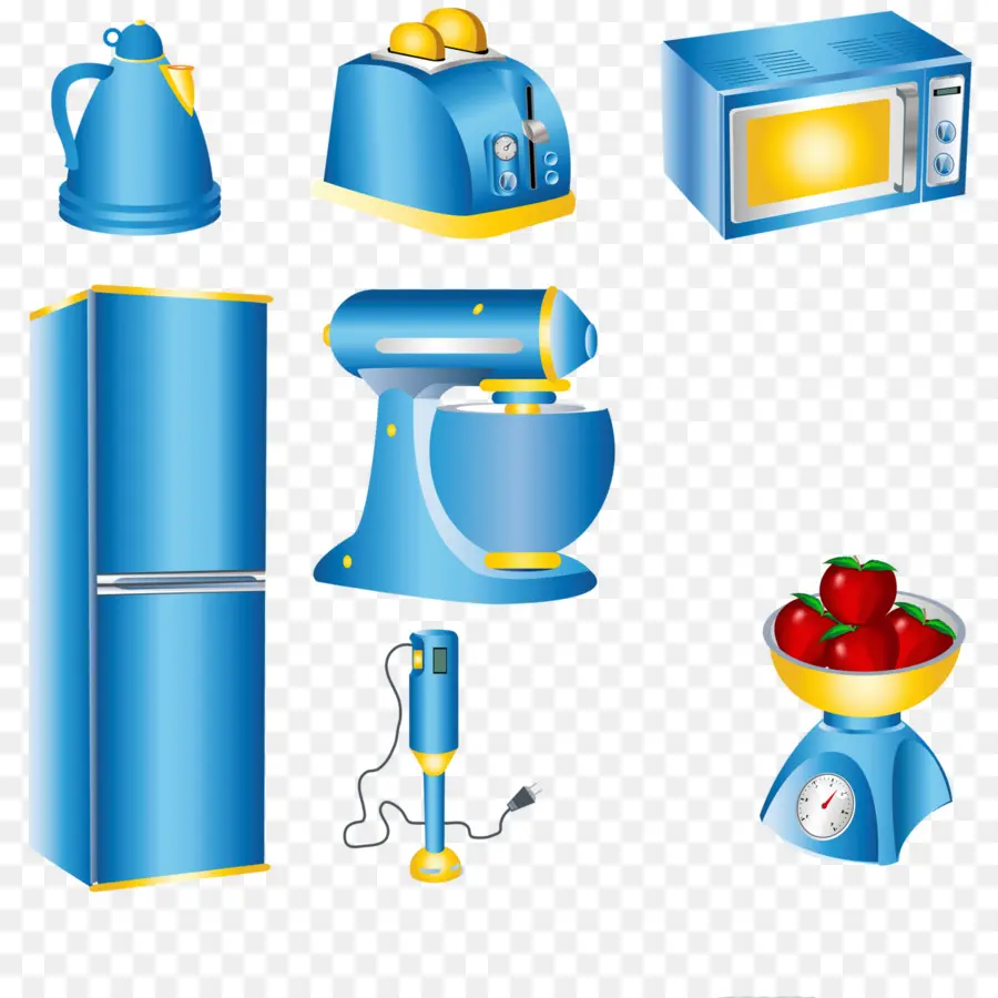 Appareils De Cuisine Bleus，Mixer PNG