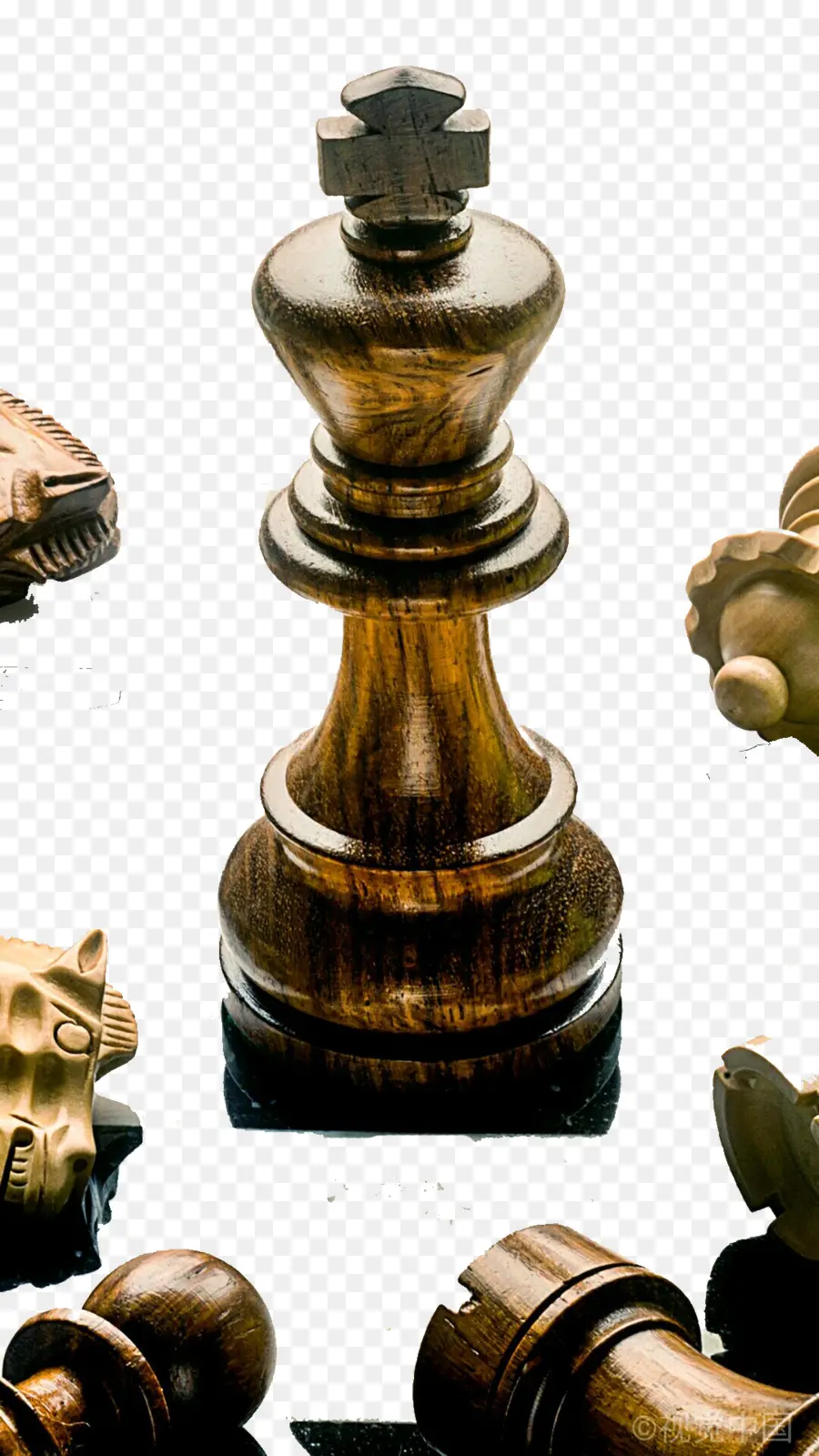 Roi D'échecs En Bois，Jeu PNG