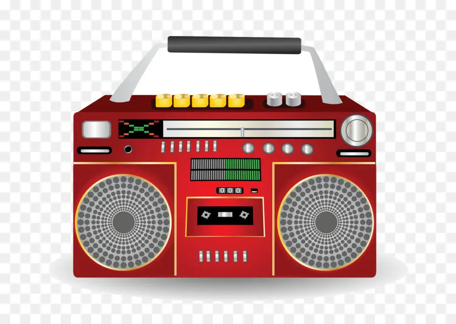 Boombox Rouge，Musique PNG