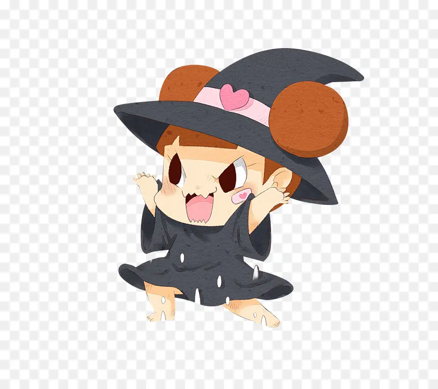 Sorcière Mignonne，Halloween PNG