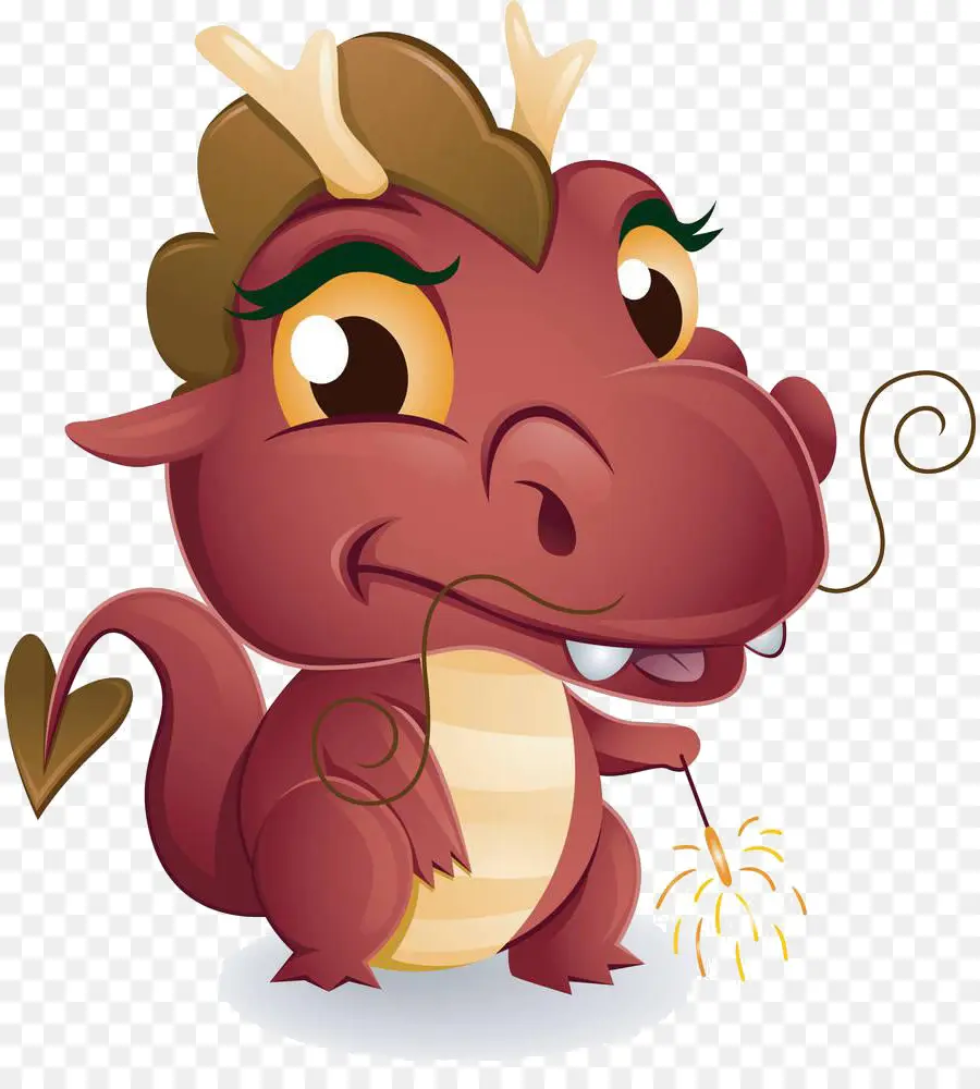 Dragon Rouge，Mignon PNG