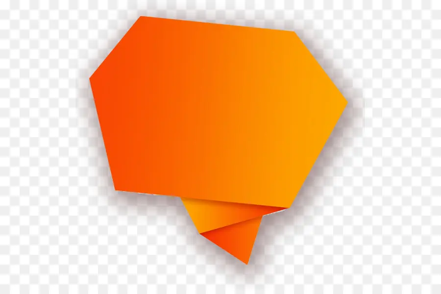 Bannière Orange，Plié PNG