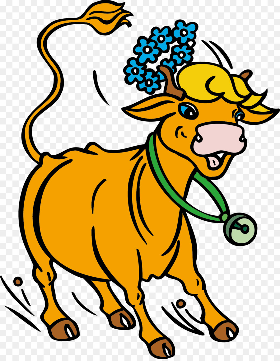 Vache Jaune，Fleur PNG