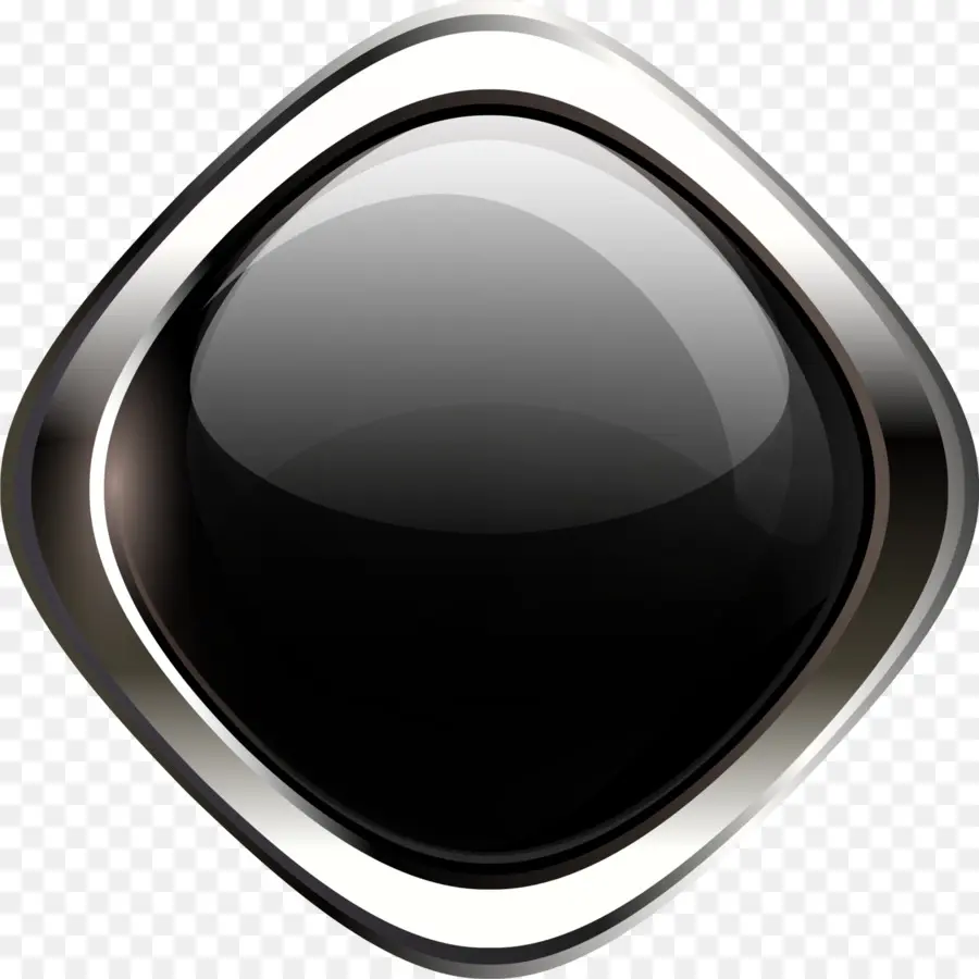 Bouton Noir，Brillant PNG