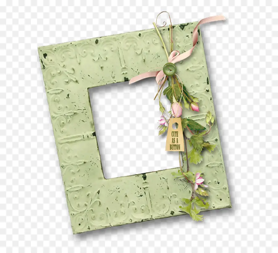 Cadre Vert，Décoratif PNG