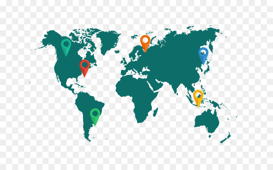 Carte Du Monde Avec épingles，Mondial PNG