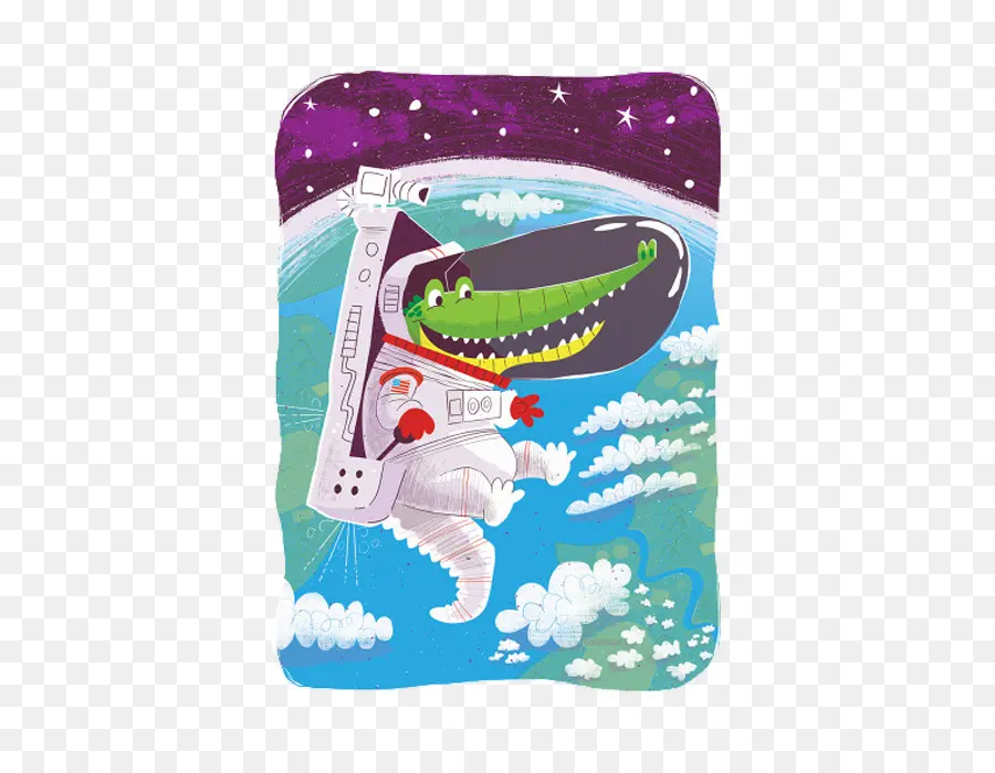 Astronaute Crocodile，Espace PNG