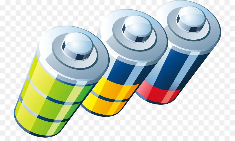 Piles Colorées，Batterie PNG