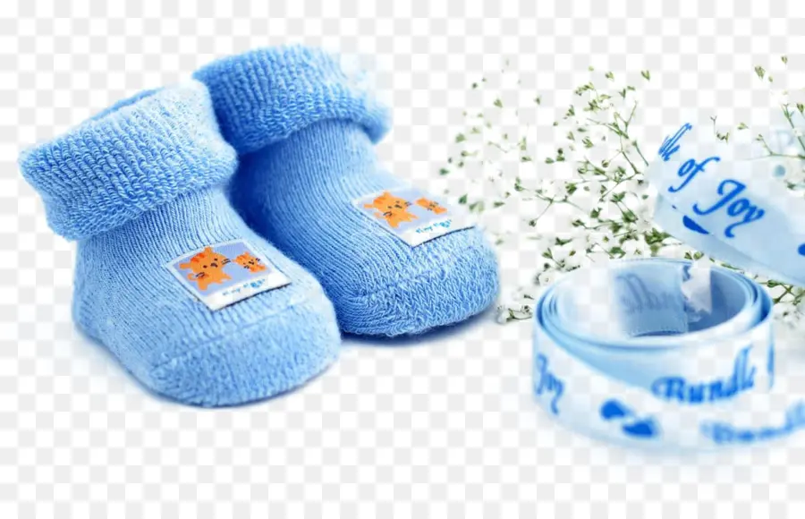 Chaussons Bébé Bleus，Bébé PNG