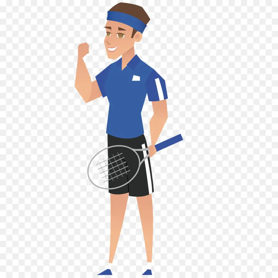 Joueur De Tennis，Raquette PNG