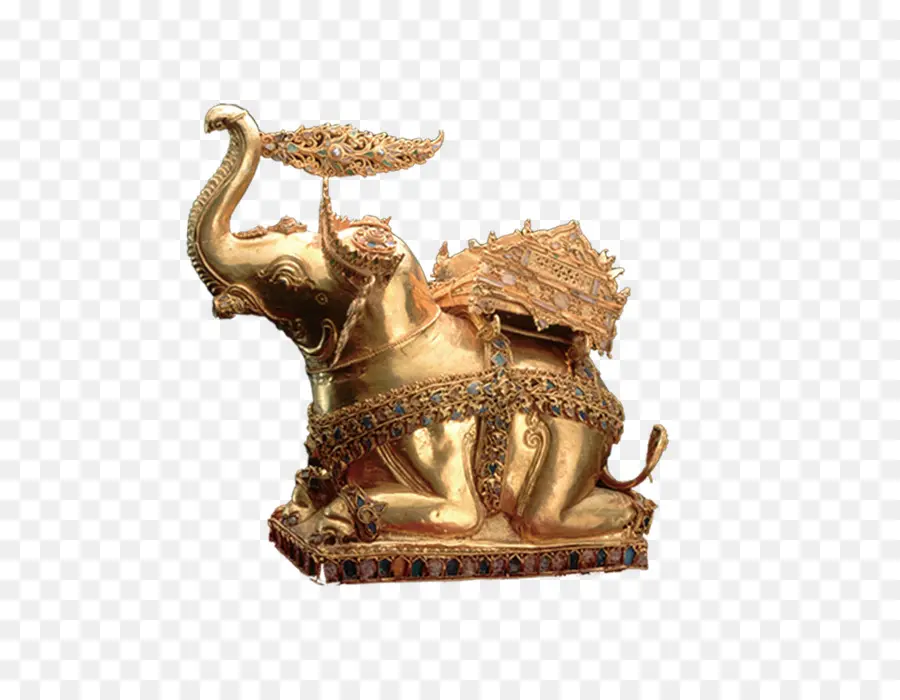 Éléphant D'or，Ornement PNG