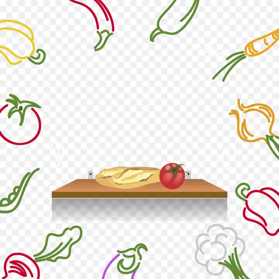 Tomate Et Pain，Légumes PNG