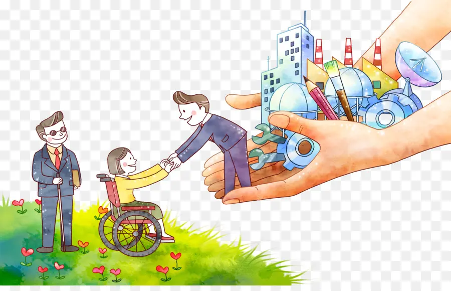 Invalidité，Fédération Des Personnes Handicapées En Chine PNG