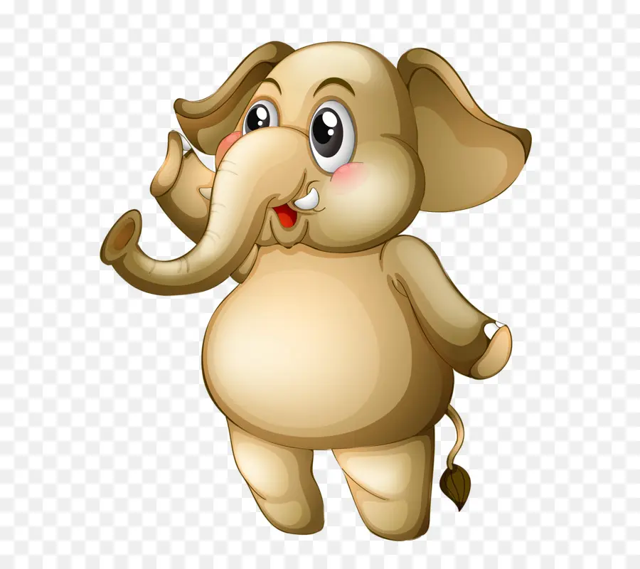 Éléphant De Dessin Animé，Mignon PNG