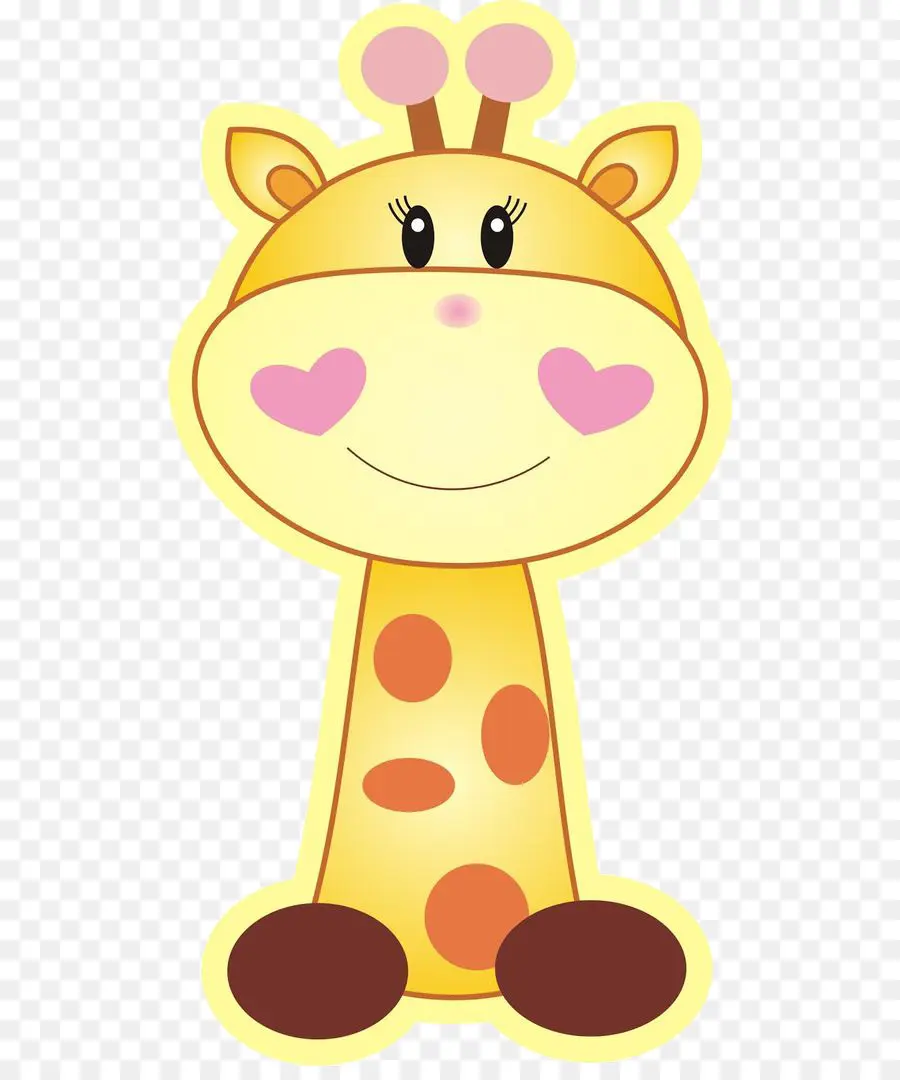 Girafe Mignonne，Dessin Animé PNG