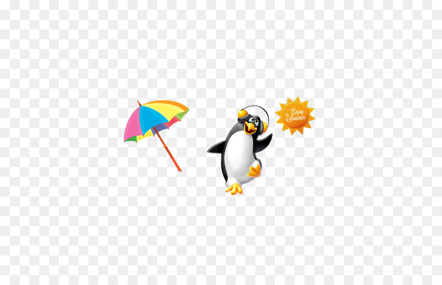 Pingouin Avec Parapluie，Animal PNG