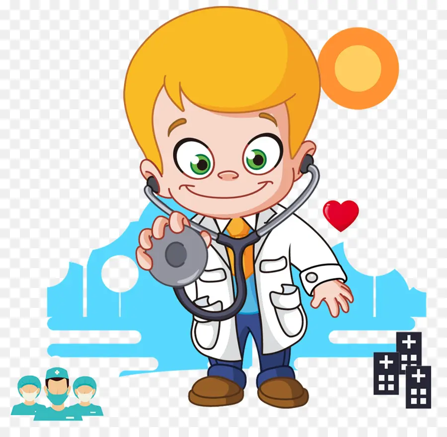 Docteur De Dessin Animé，Stéthoscope PNG