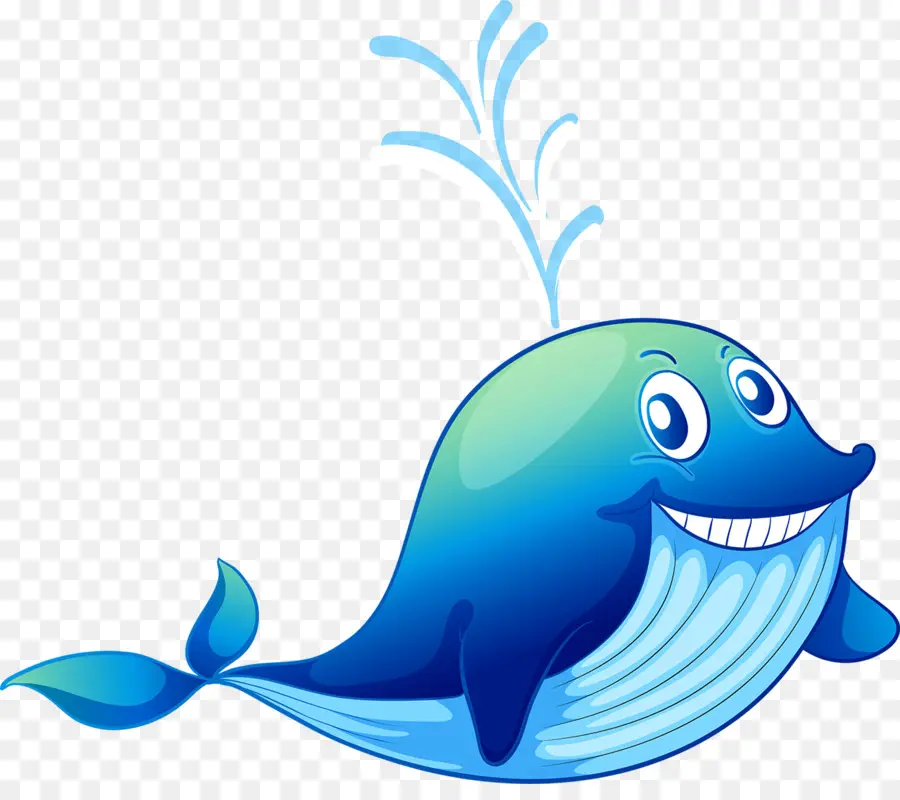 Baleine Bleue，Dessin Animé PNG