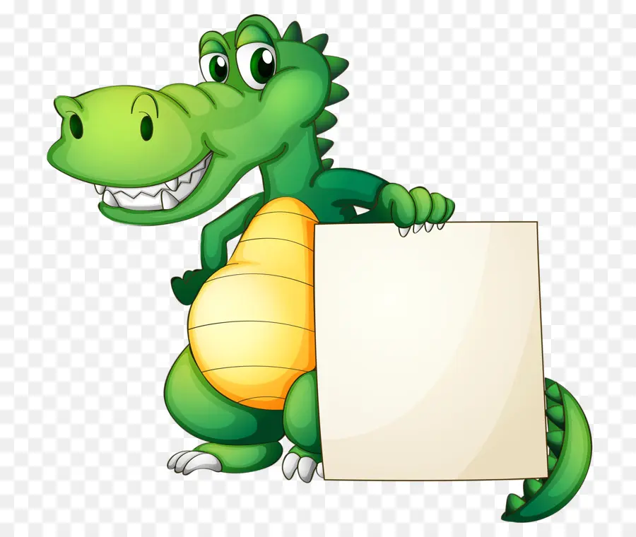 Crocodile Vert，Dessin Animé PNG