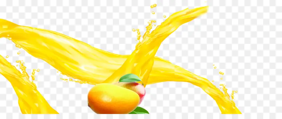 Splash De Jus De Mangue，Fruit PNG