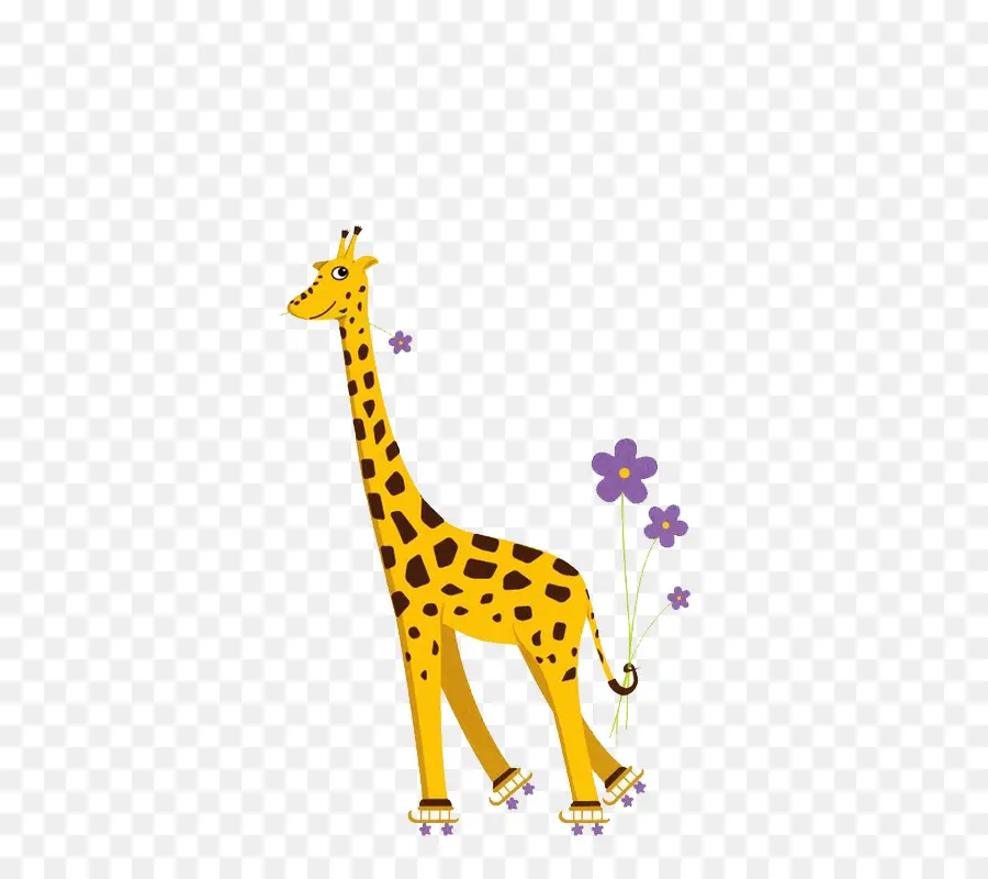 Girafe，Patins à Roulettes PNG