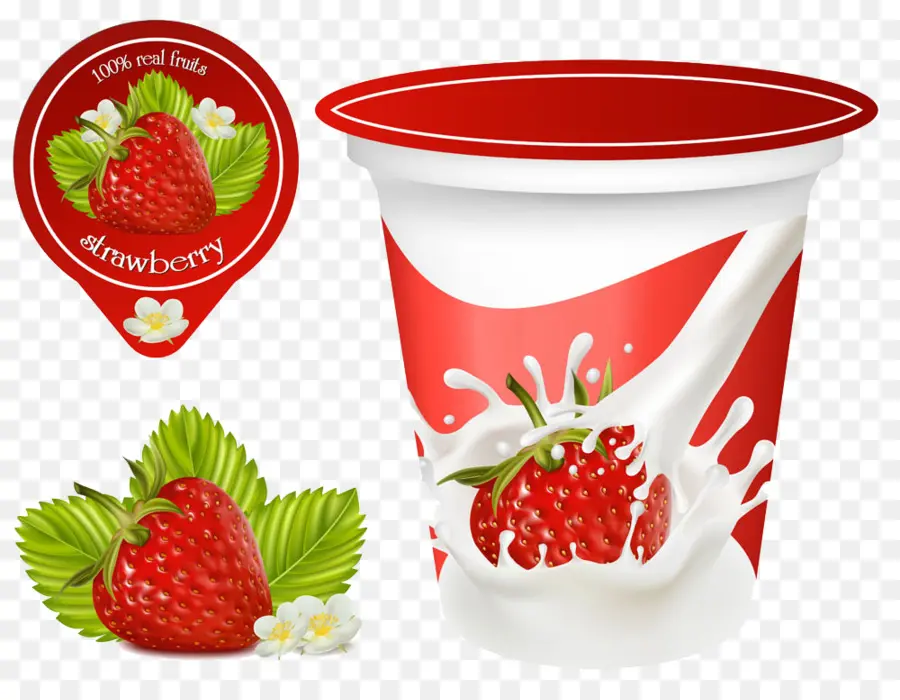 Yaourt Aux Fraises，Laitier PNG