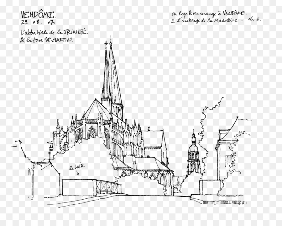 Croquis D'église，Architecture PNG