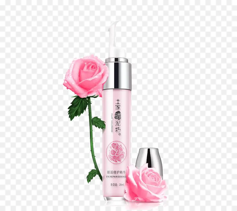 Bouteille Cosmétique，Rose PNG