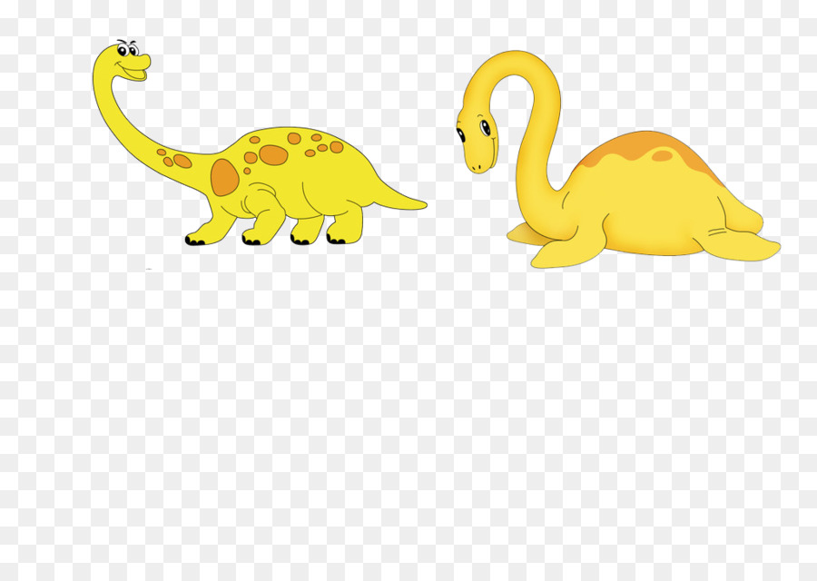 Dinosaures Jaunes，Animaux PNG