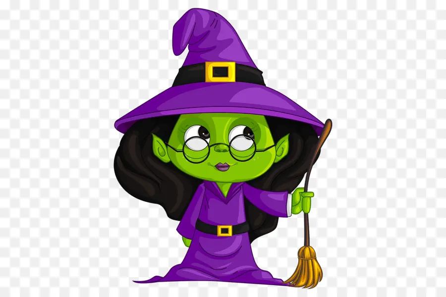 Sorcière，Chapeau Violet PNG