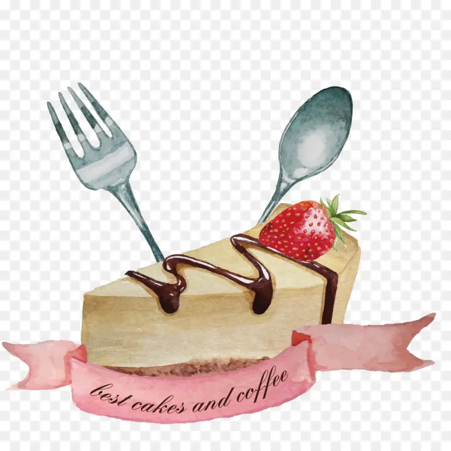 Tranche De Gâteau，Fourchette PNG