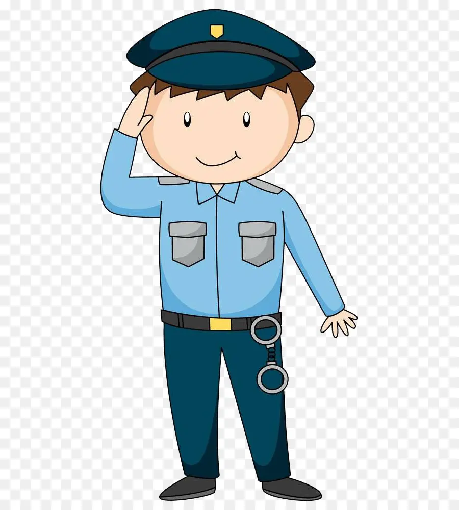 Officier De Police，Dessin Animé PNG